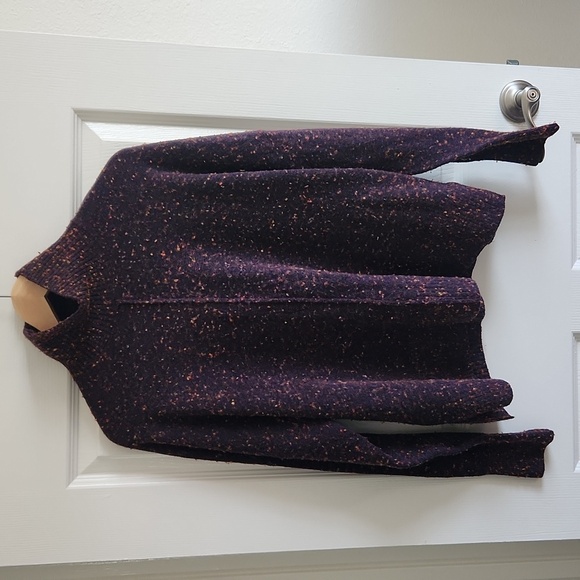 French Connection Farah knits longsleeve sweater aubergine small - Picture 2 of 6